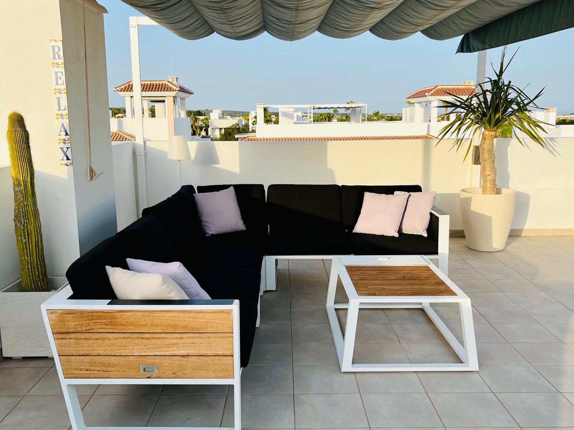 Fortuna Penthouse With Roof Terrace, Ac And Pool Rojales Luaran gambar